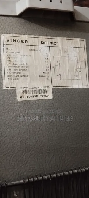 220 Liter Singer Fridge for Sale