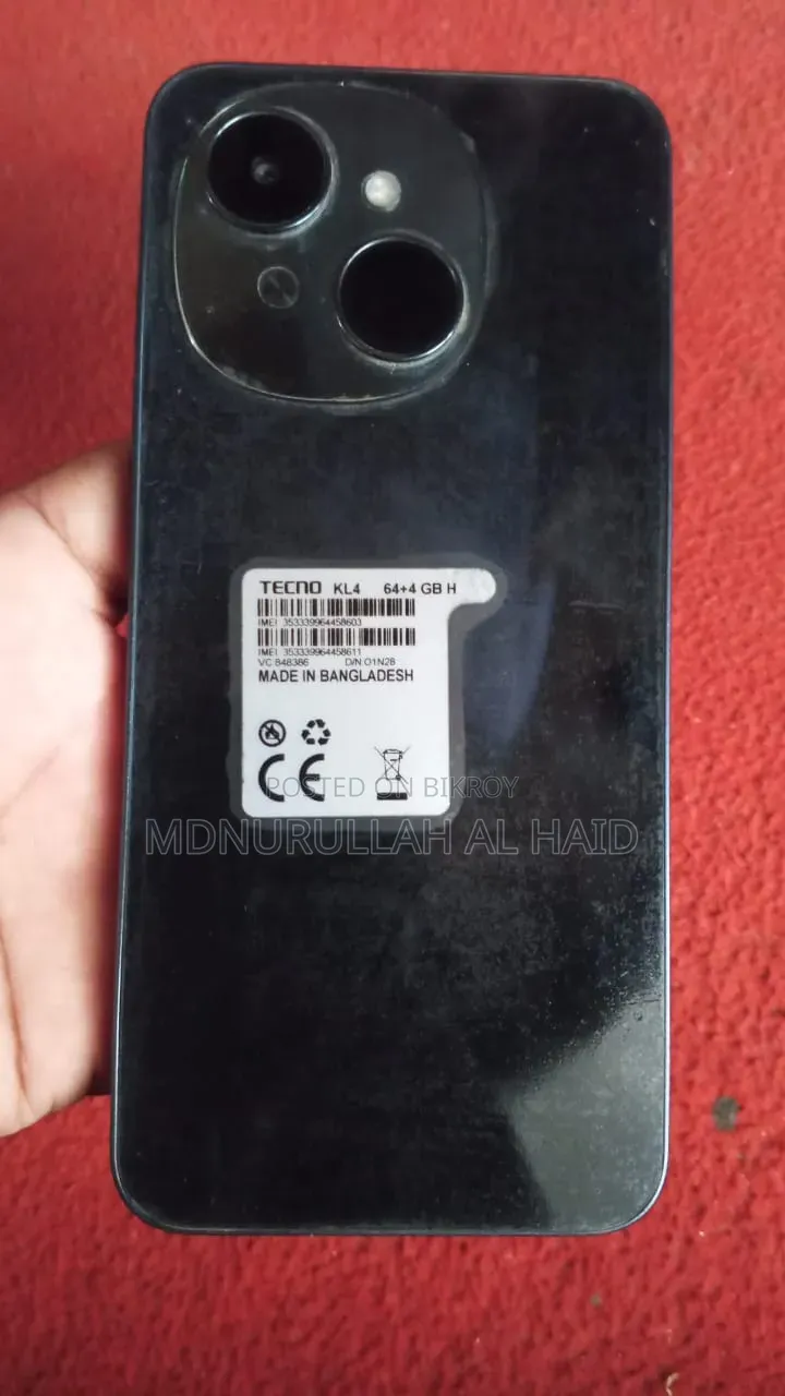 টেকনো স্পার্ক গো ৬৪ জিবি কালো