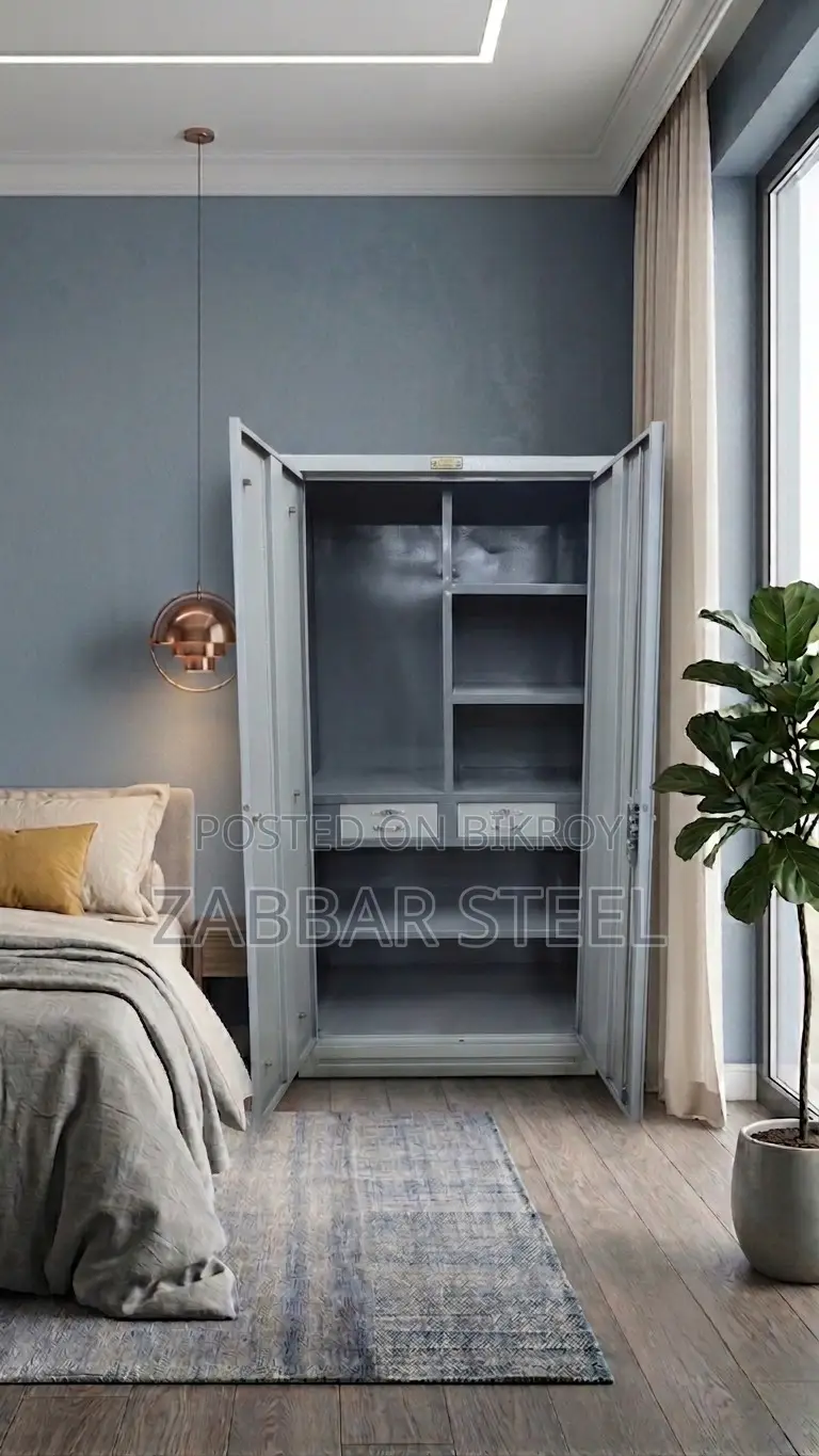 Zabbar Steel's Elegant 2-Door Almirah