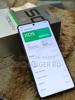 ইনফিনিক্স নোট ৫০ প্রো ২৫৬ জিবি গ্রে