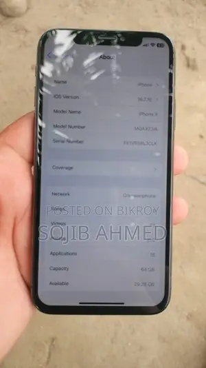 Apple iPhone X 64 GB Black