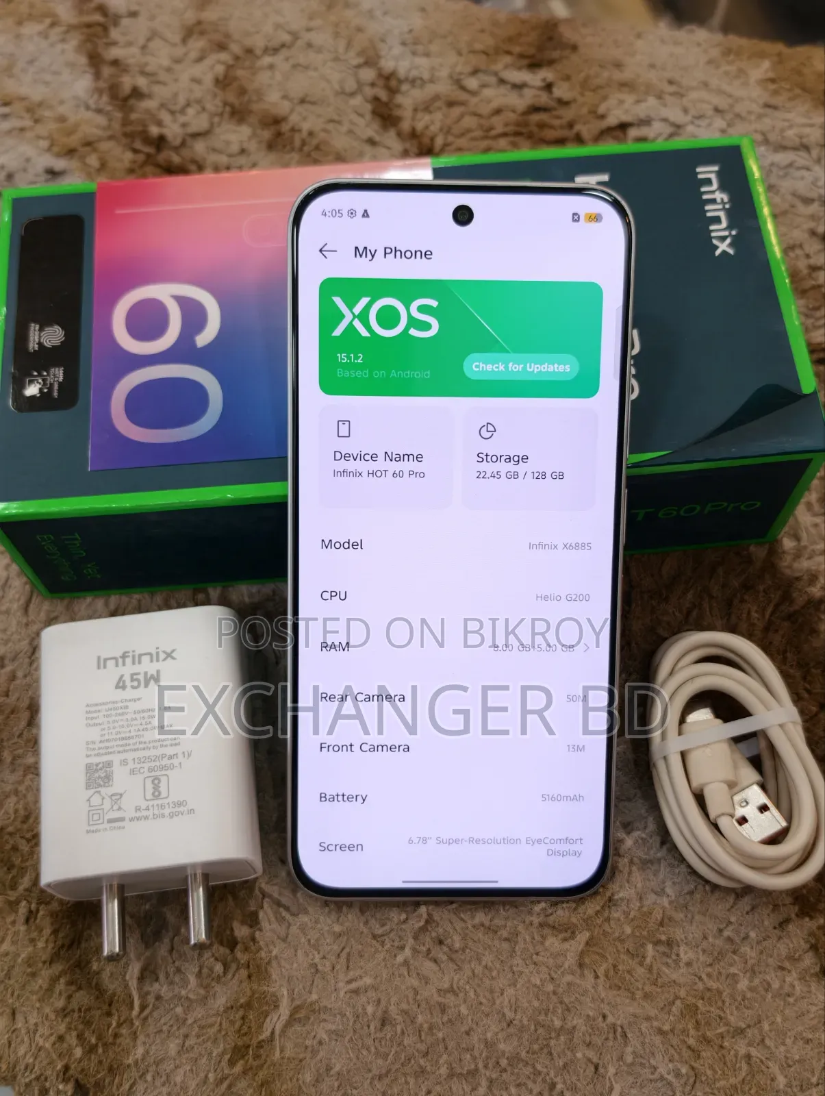 Infinix Hot 60 Pro 128 GB Gray