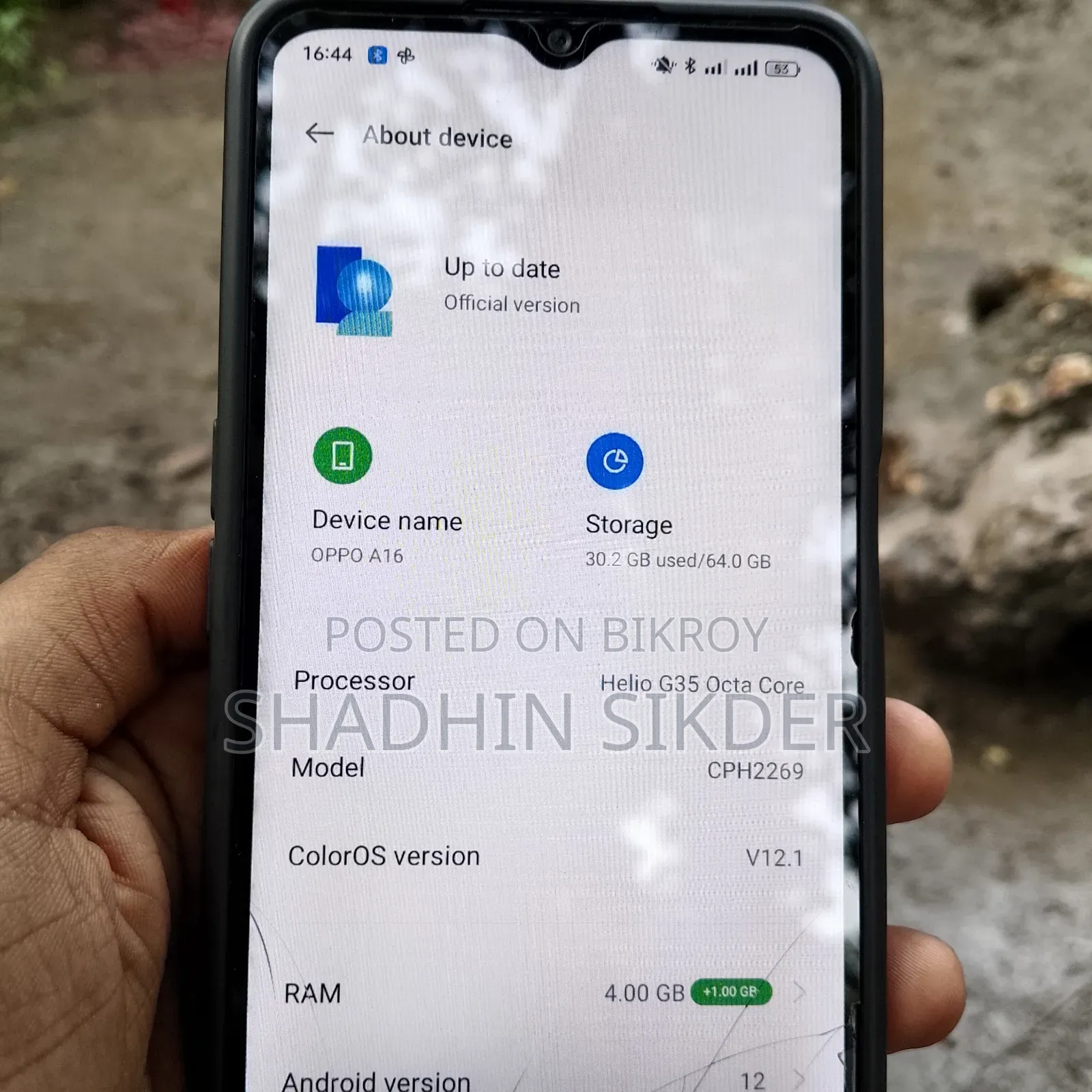 Oppo A16 64 GB Black