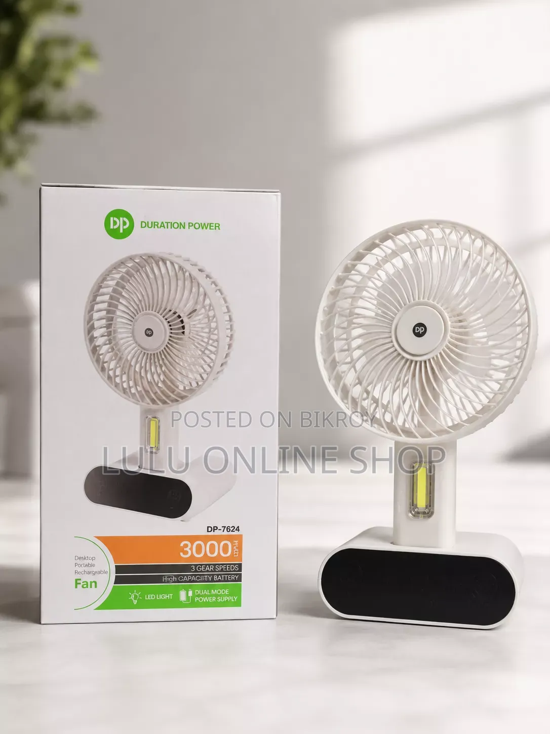 Dp Desktop Rechargeable Fan