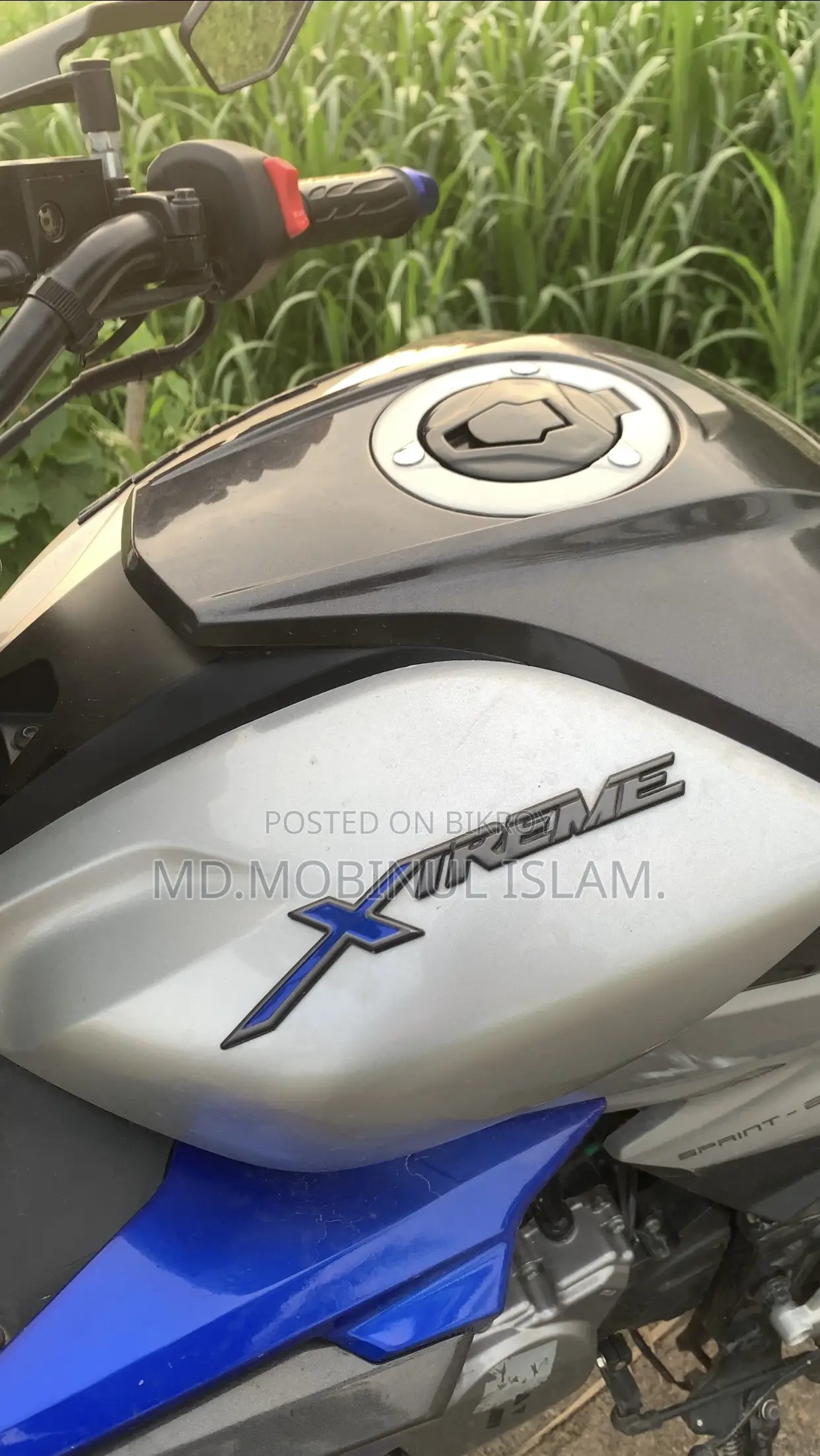 নতুন Hero Xtreme 125R 2025 নীল
