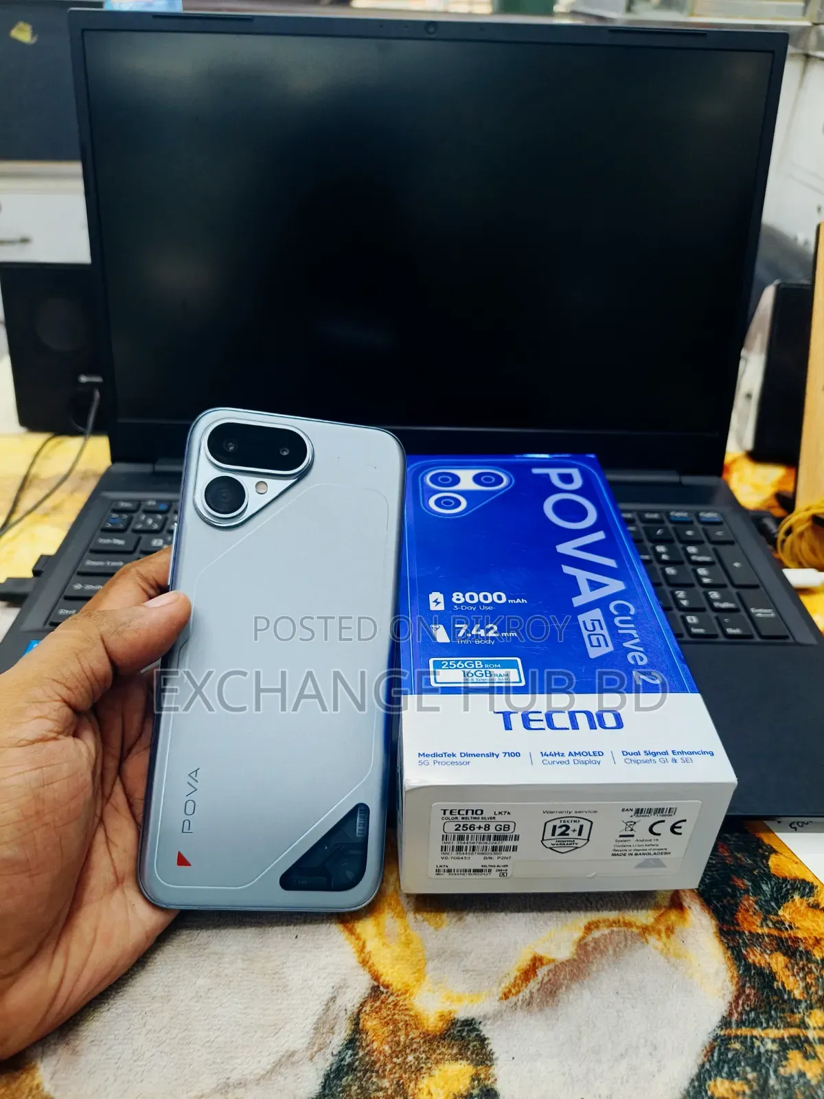 New Tecno Pova Curve 2 256 GB Silver