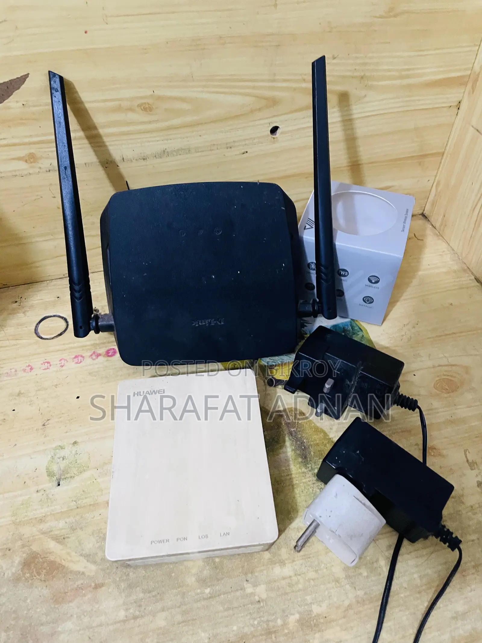 ডি-লিংক রাউটার এবং হুয়াওয়ে ওএনইউ