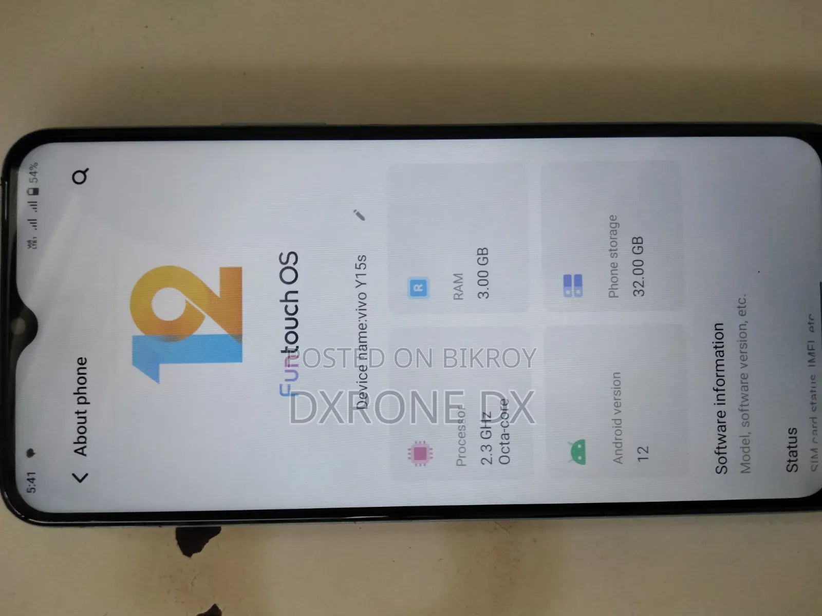 Vivo Y15s 32 GB Blue