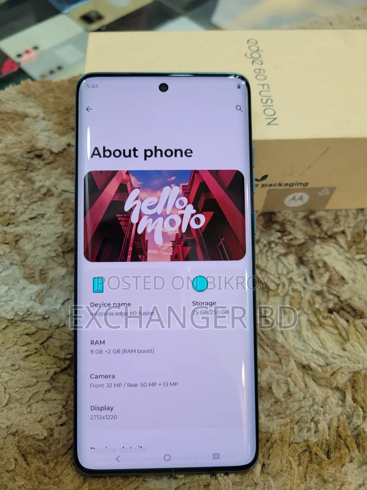 Motorola Edge 60 Fusion 256 GB Blue
