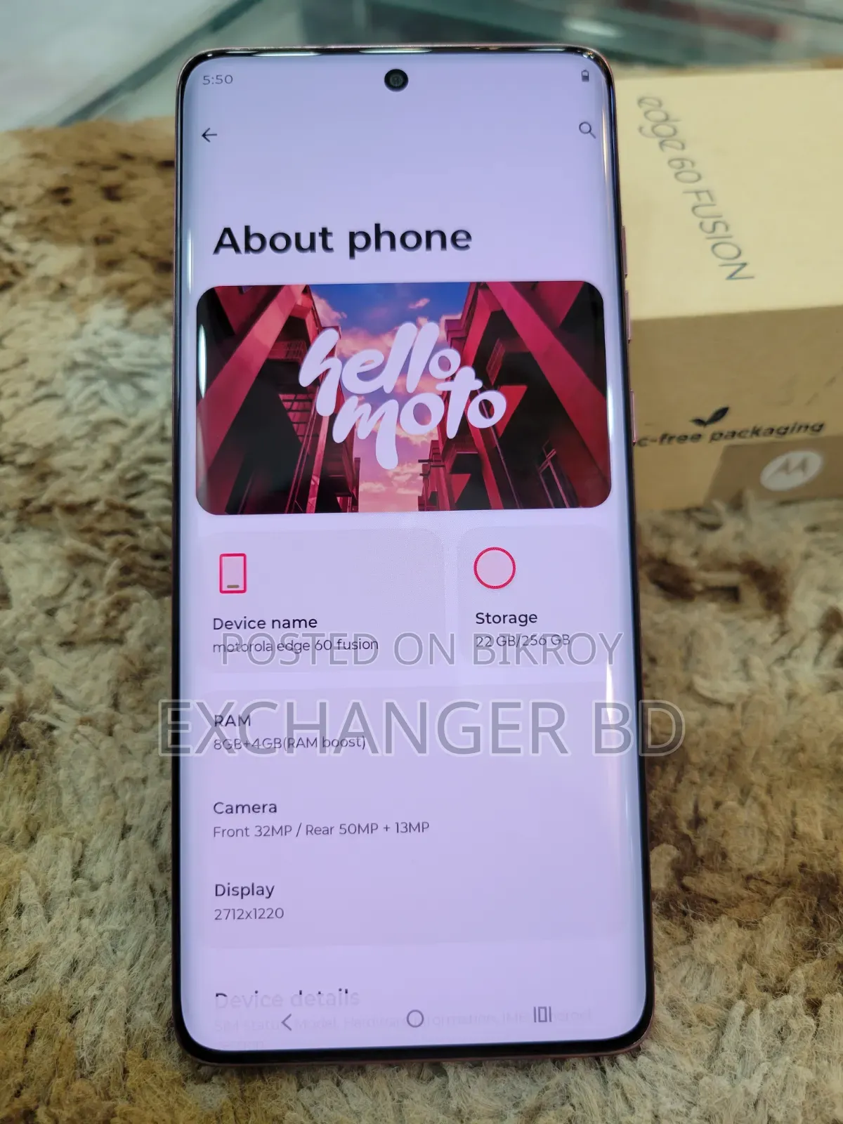 Motorola Edge 60 Fusion 256 GB Pink