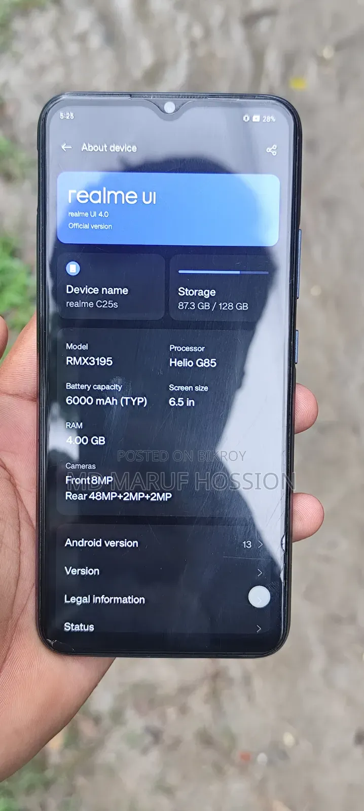 Realme C25s 128 GB Black