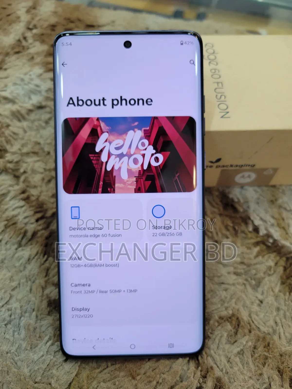 Motorola Edge 60 Fusion 256 GB Gray