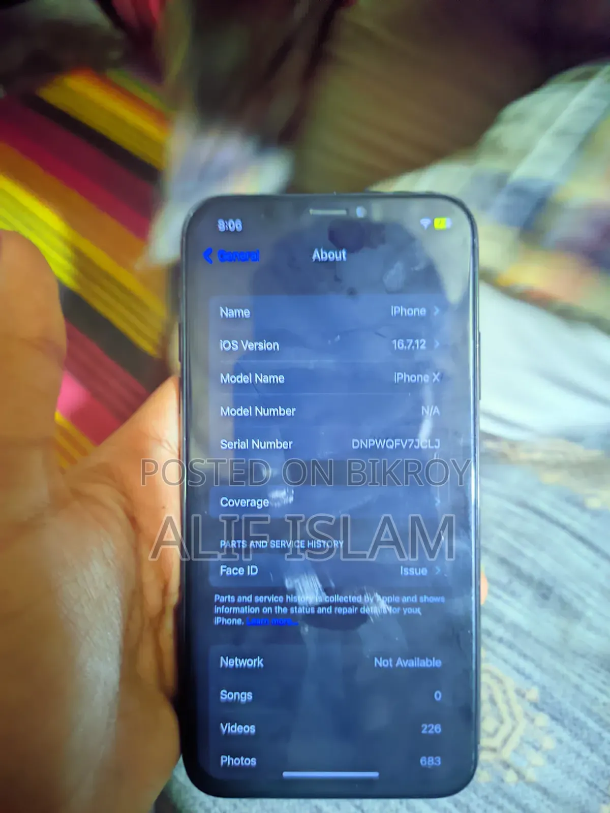 Apple iPhone X 64 GB Black