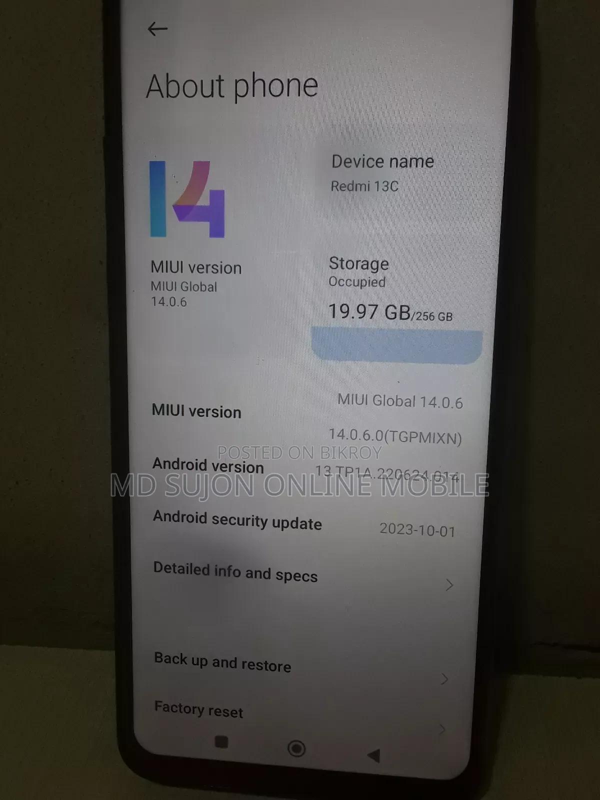 Xiaomi Redmi 13C 256 GB Black