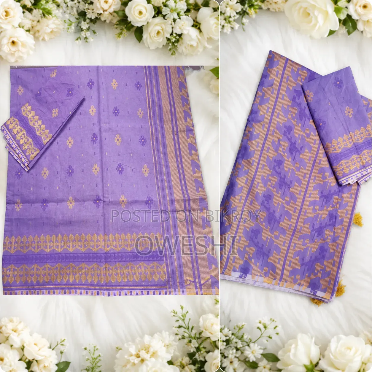 Budget Friendly Halfsilk Block Print Sari