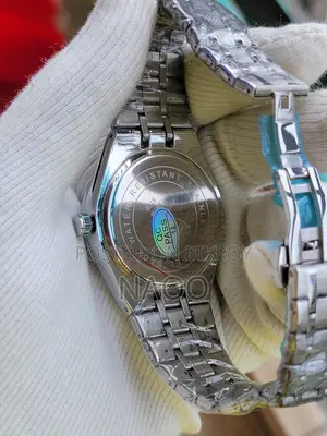 Poedagar Stainless Steel | Day & Date | Black Dial Men's Wrist Watch