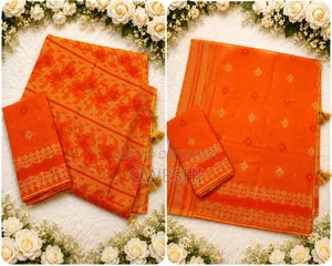 Budget Friendly Halfsilk Block Print Sari