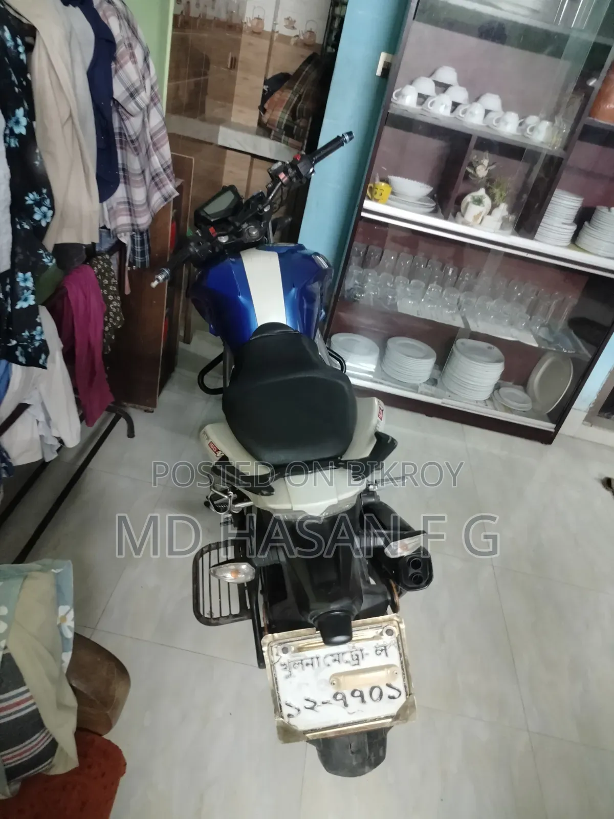TVS Apache RTR 160 4V 2019 Blue