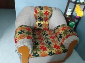 উডেন ফ্রেম ফ্যাব্রিক সোফা সেট (Used)