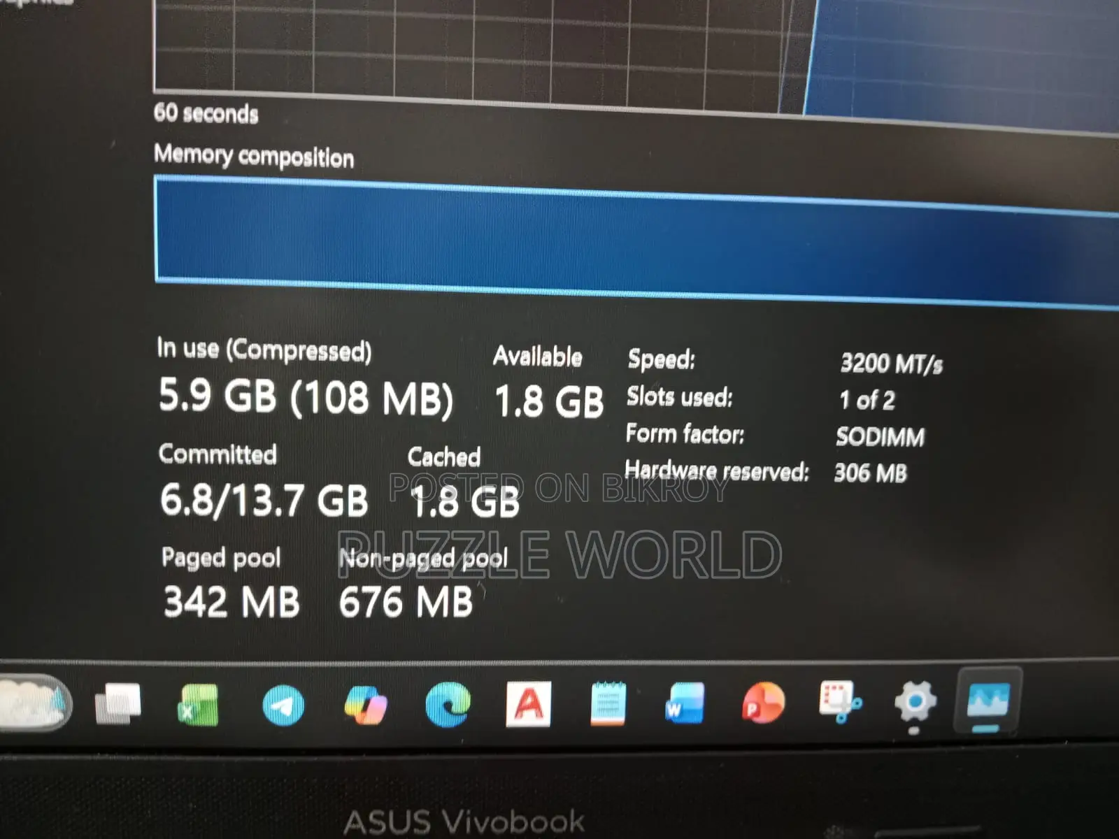 Laptop Asus Vivobook 14 8GB Intel Core I5 SSD 512GB
