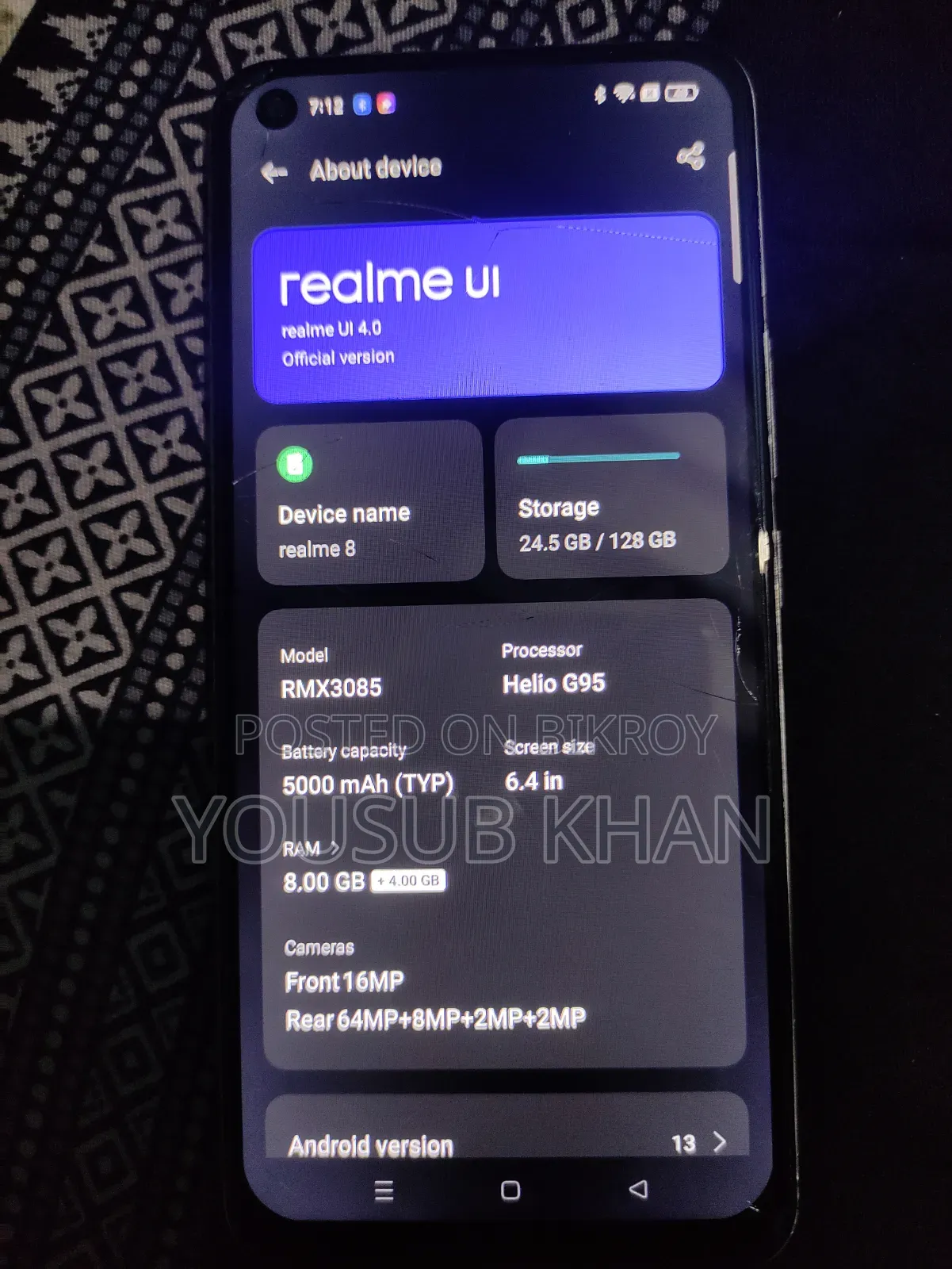Realme 128 GB Gray