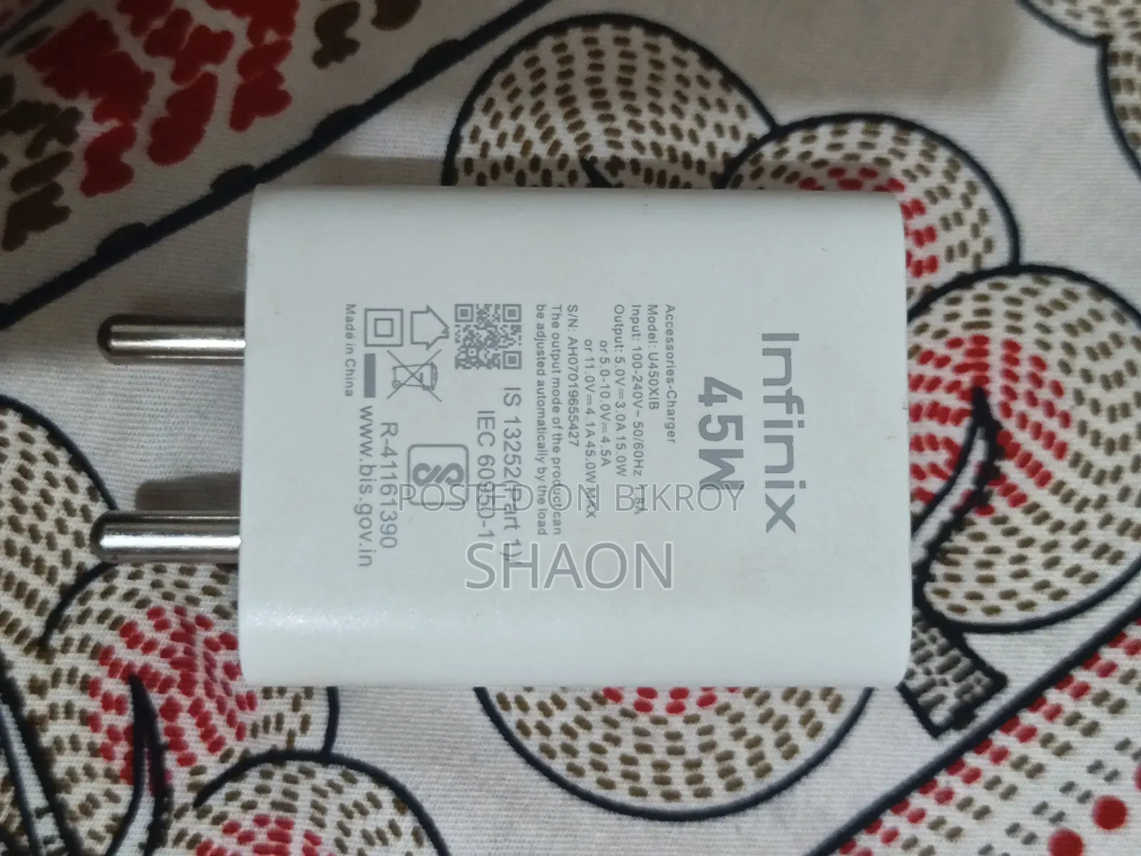 Infinix 45W Adapter