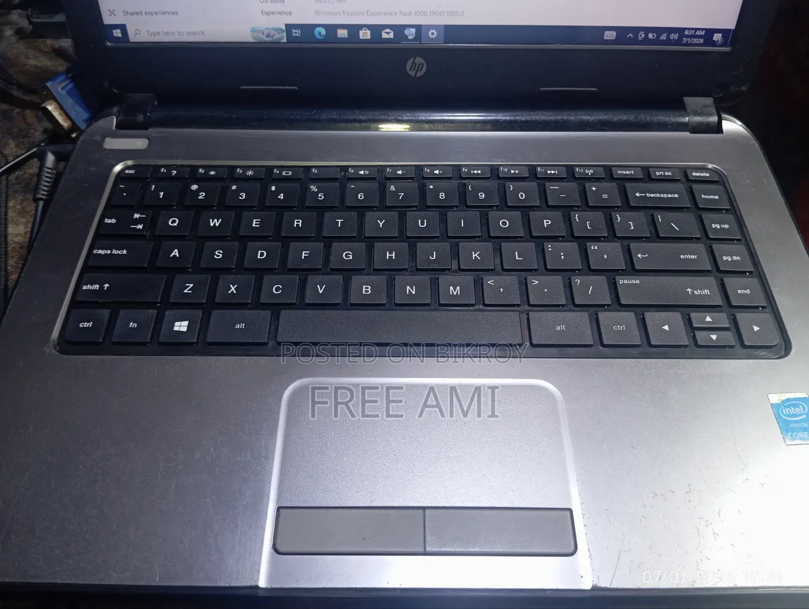 Laptop HP 240 4GB Intel Core I3 HDD 500GB