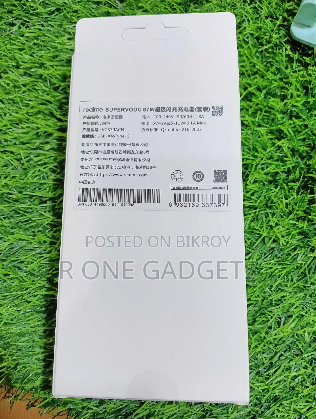 Realme 67 Watt Supervooc Original Charger