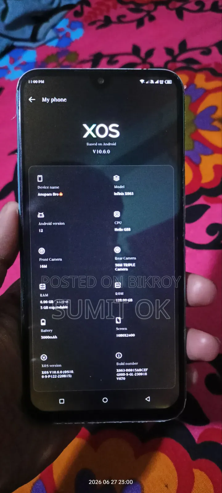 Infinix Note 11 128 GB Blue