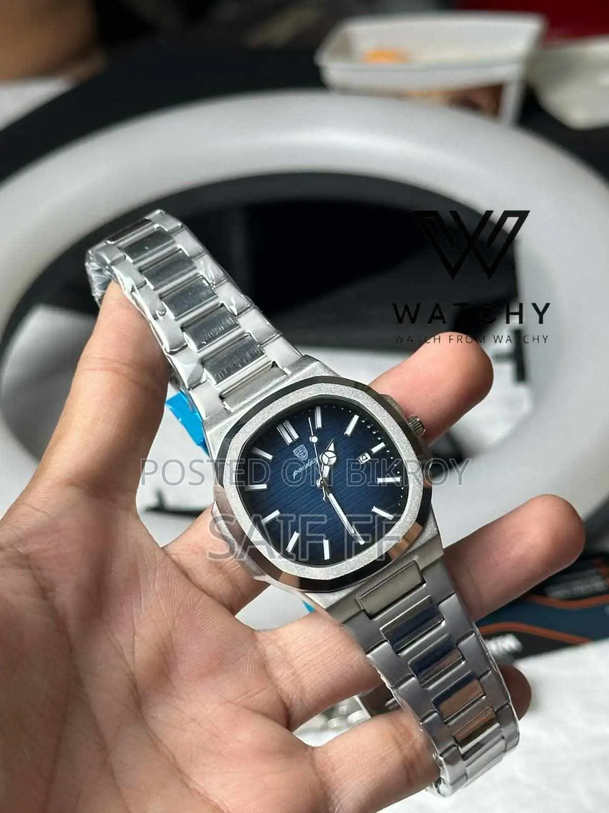 A laser light with an amazing watch