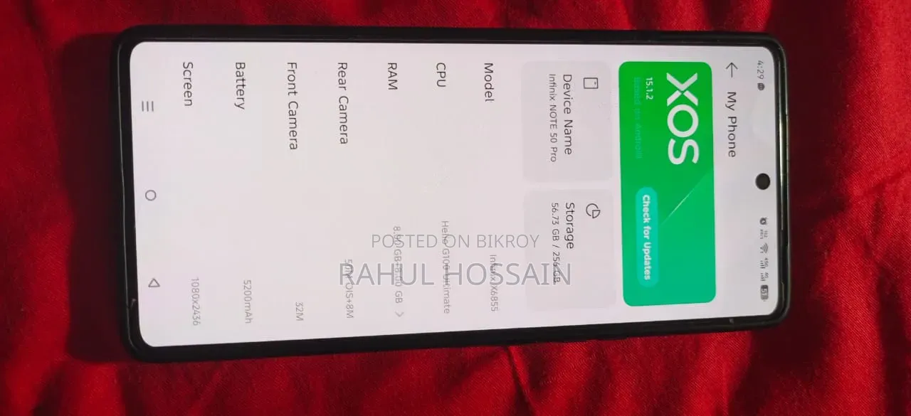 Infinix Note 50 Pro 256 GB Gray
