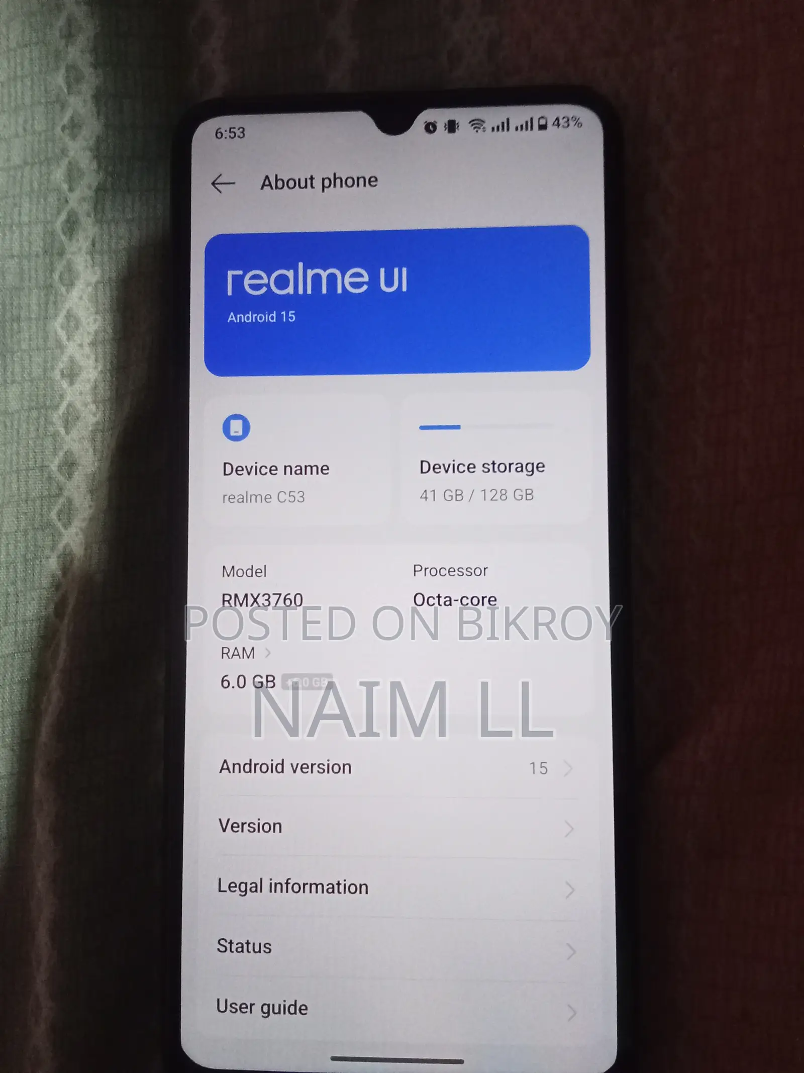 Realme C53 128 GB Black