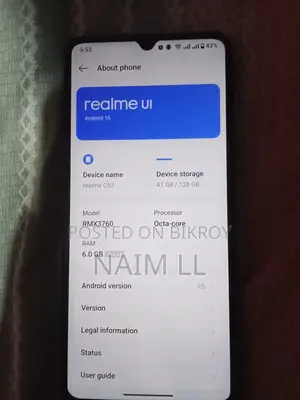 Realme C53 128 GB Black