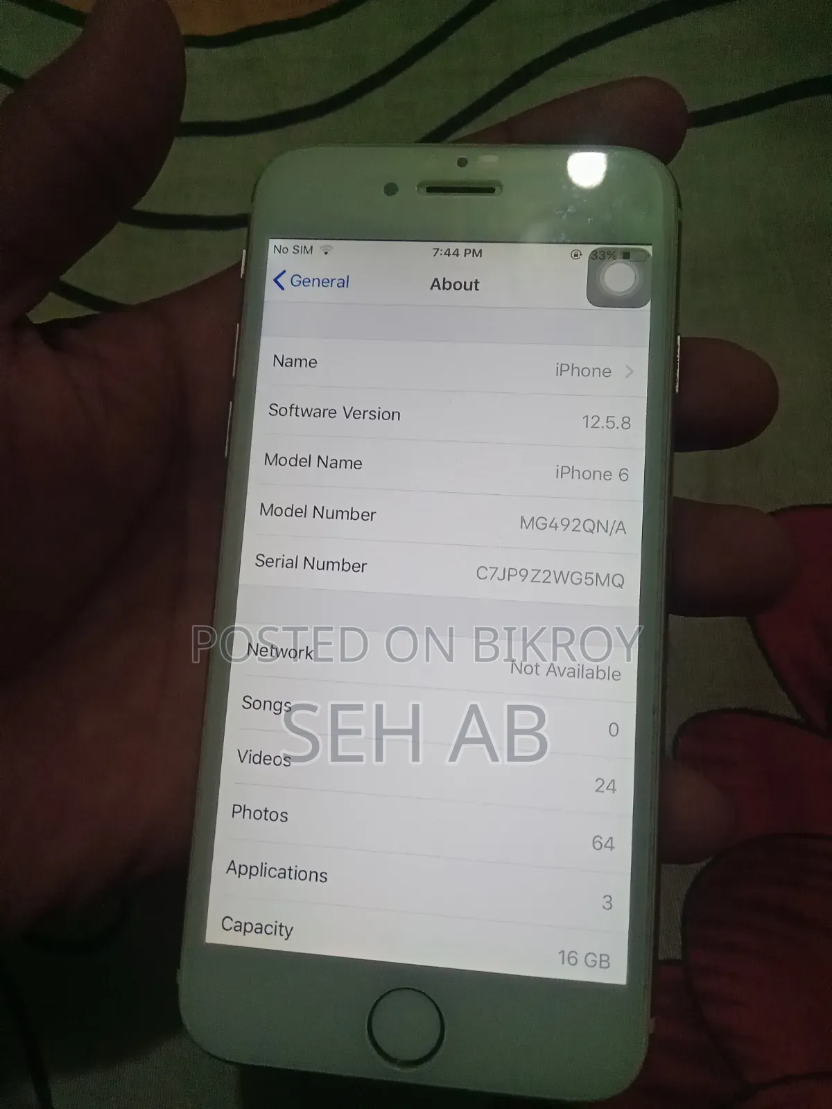 Apple iPhone 6s 16 GB Rose Gold