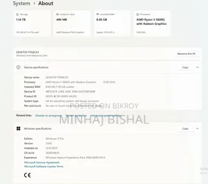 ডেস্কটপ কম্পিউটার Asus TUF Gaming FX10CP ৮জিবি AMD Ryzen 5 SSD ১টিবি