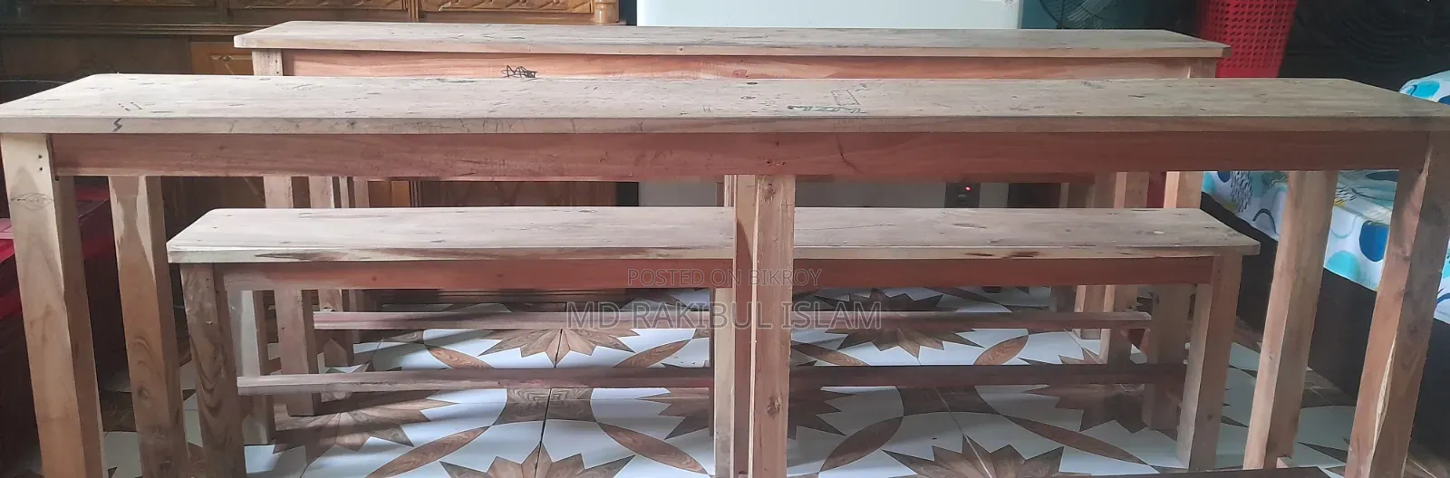 6 sets of benches to be sold