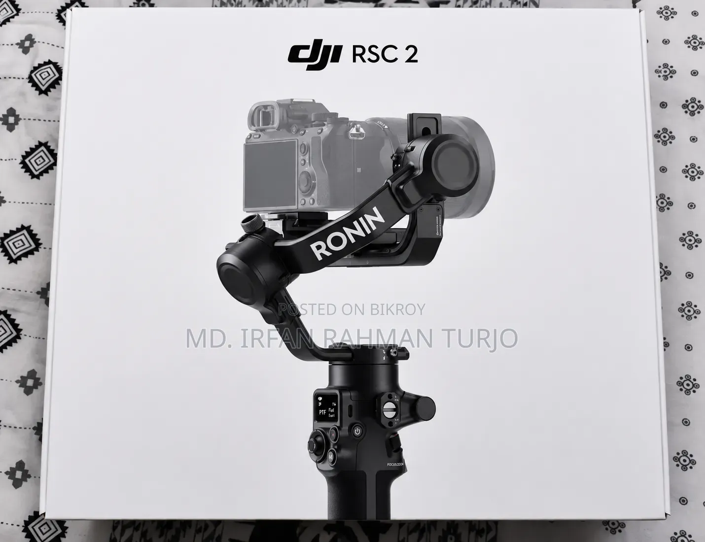 Dji RSC 2 ৩-অক্ষ বিশিষ্ট জিম্বাল স্ট্যাবিলাইজার — ফুল বক্স, চমৎকার কন্ডিশন