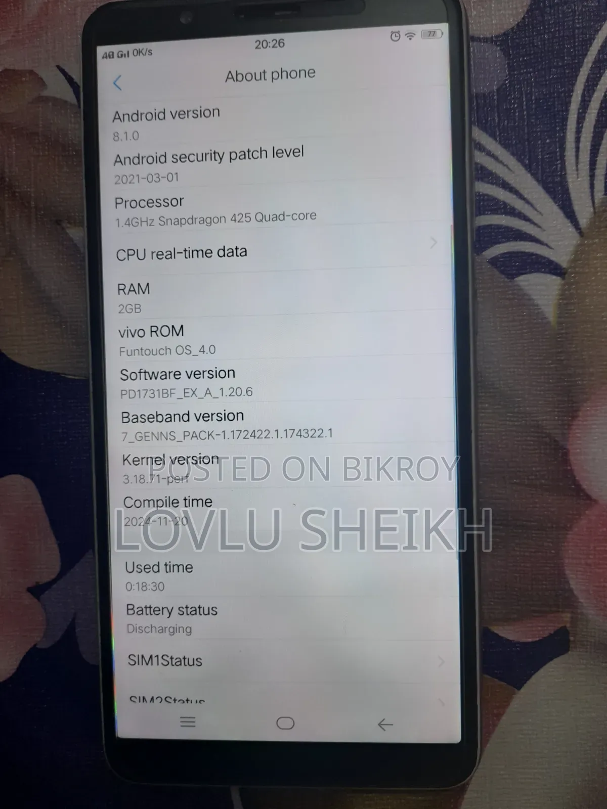 Vivo Y71 16 GB Gold