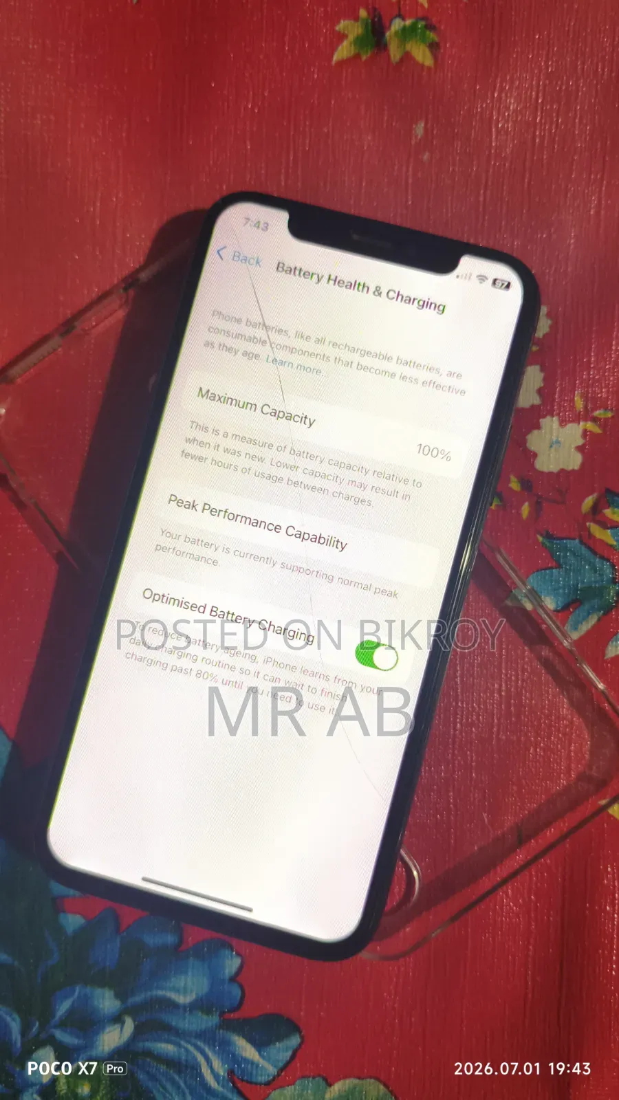 Apple iPhone X 64 GB Black