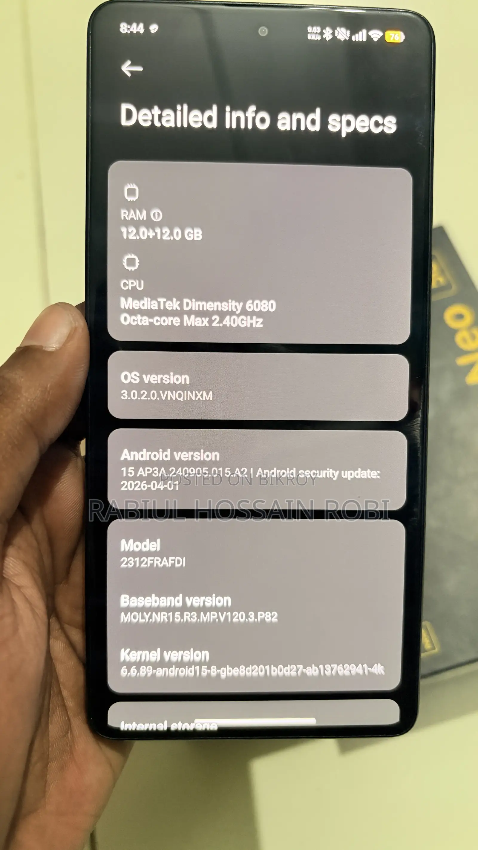 Xiaomi Poco X6 256 GB Black
