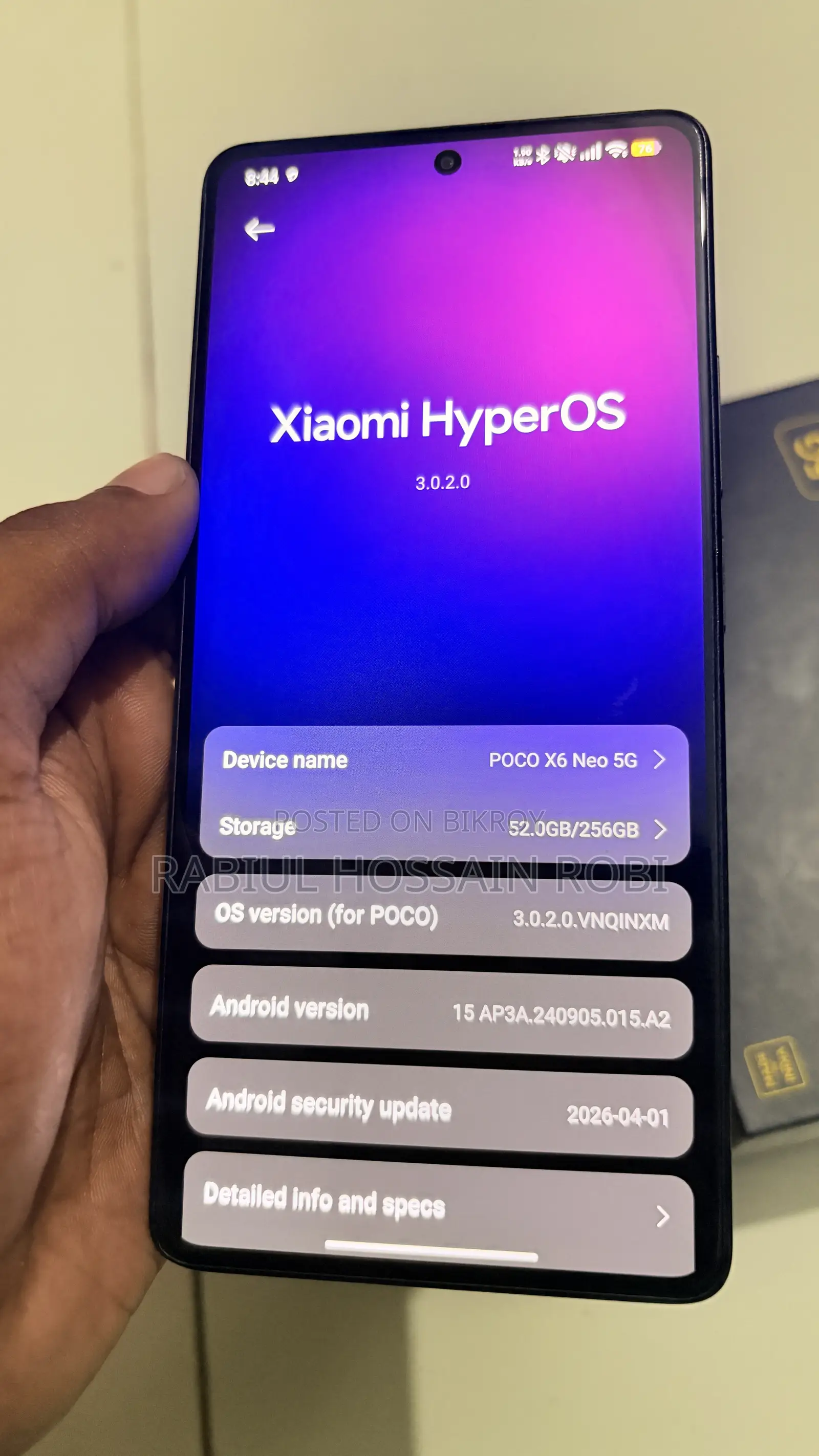 Xiaomi Poco X6 256 GB Black