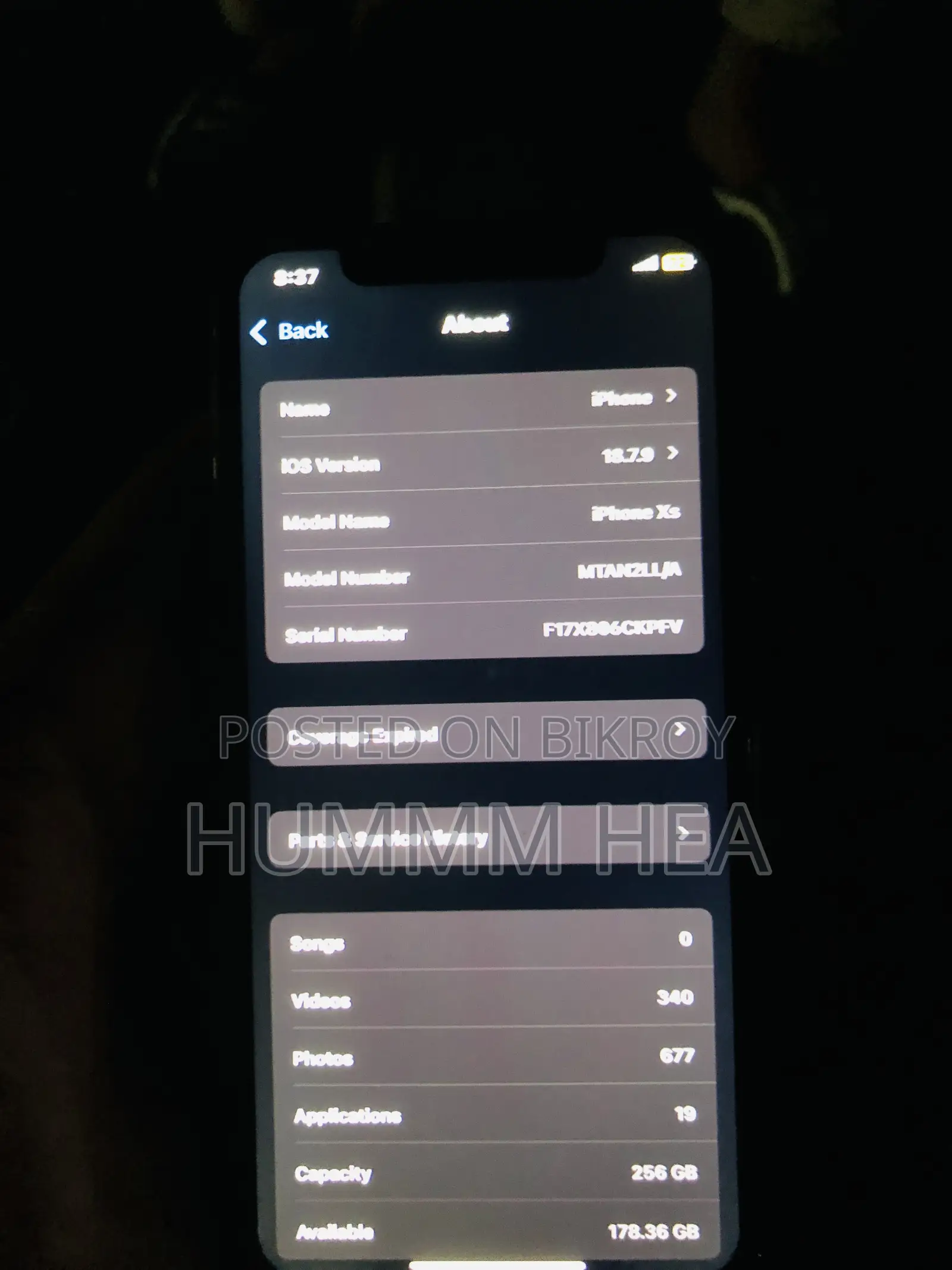 Apple iPhone XS 256 GB Black
