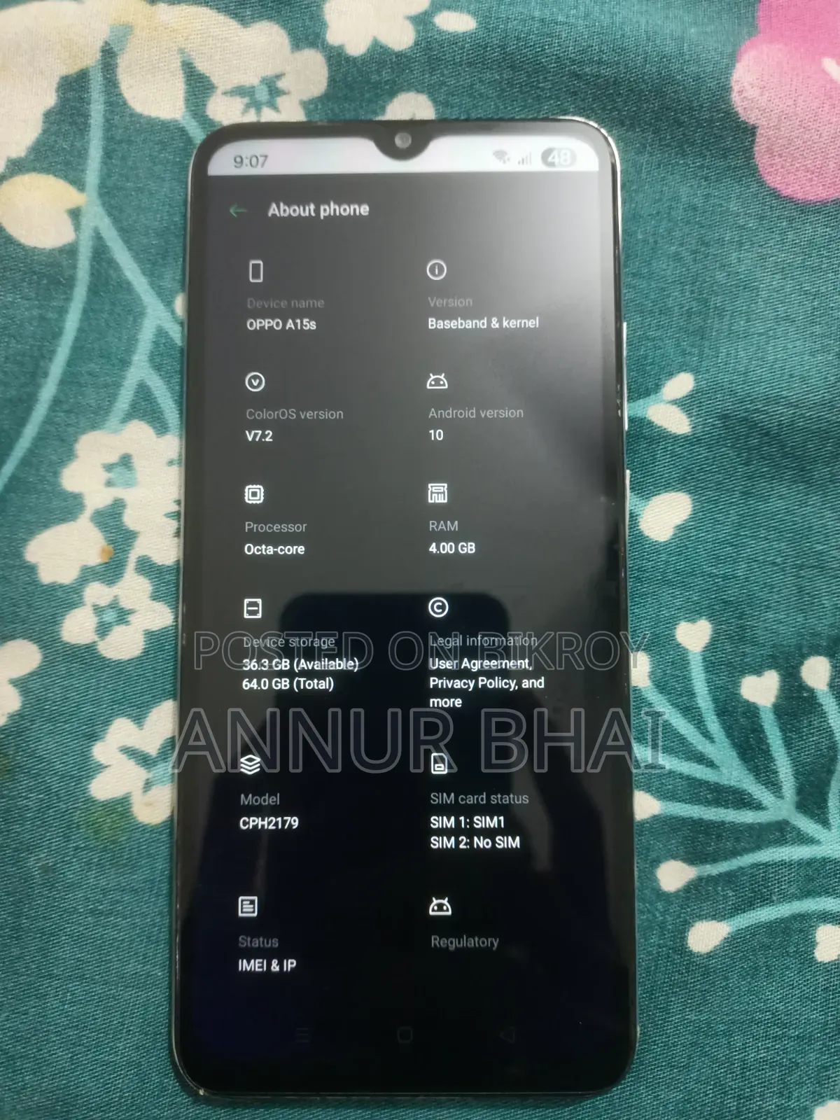 Oppo A15s 64 GB White