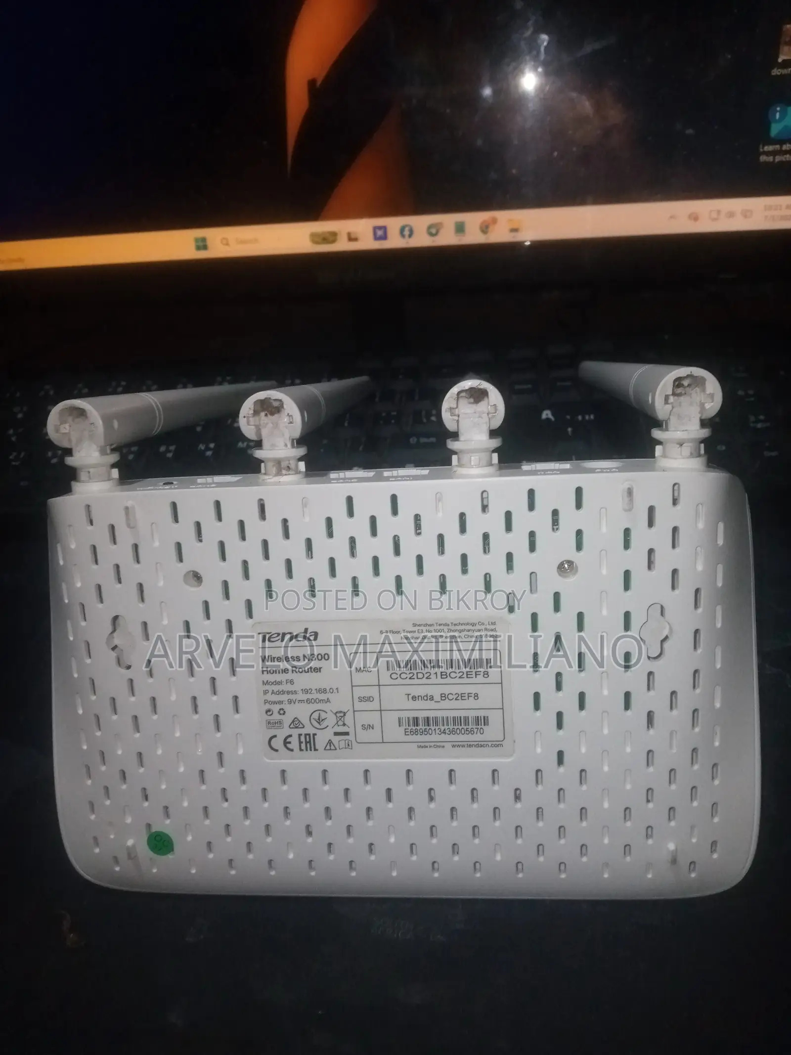 Tenda F6 300Mbps WiFi Router