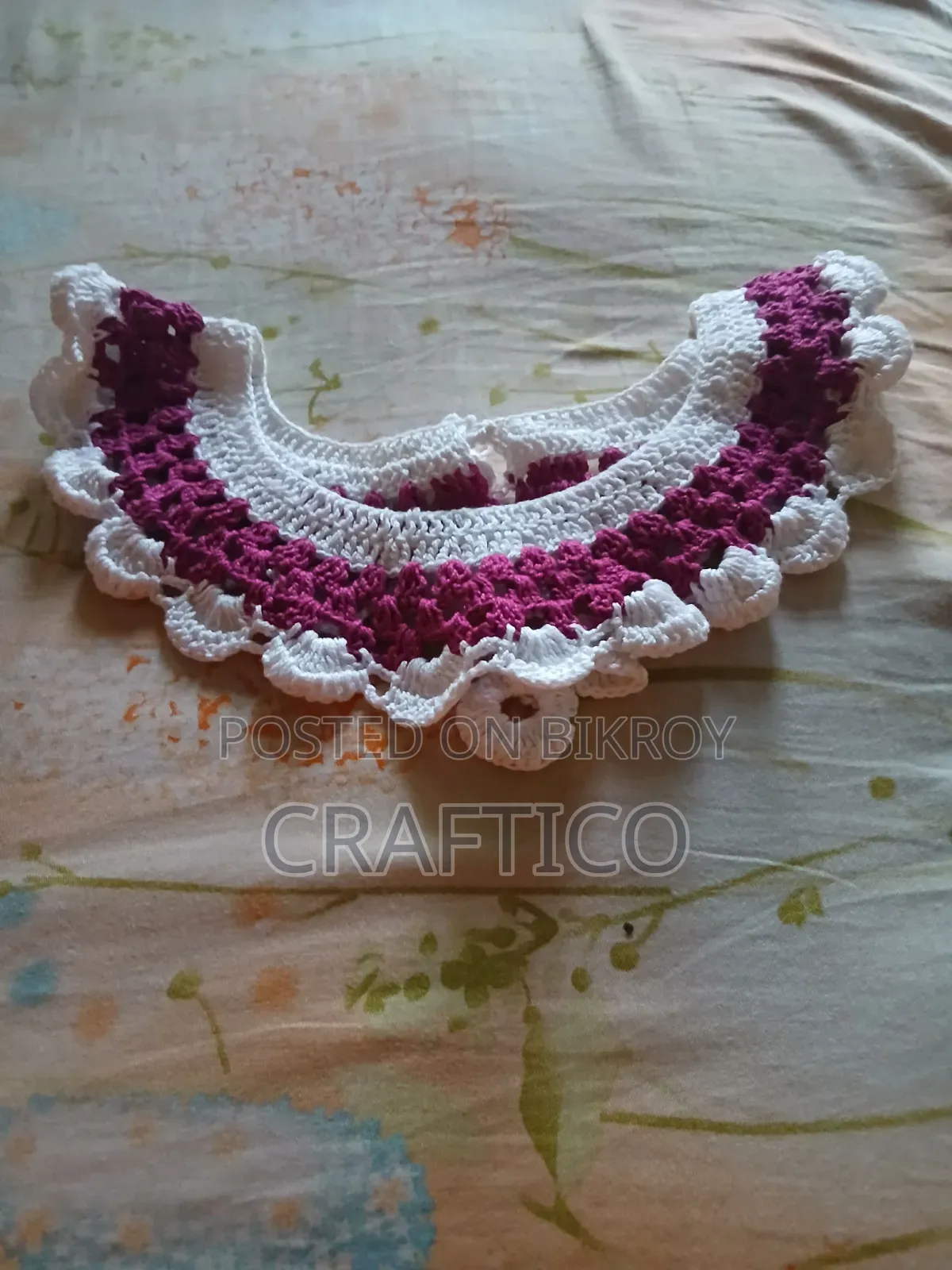 Crochet Neckline for Women's Dresses