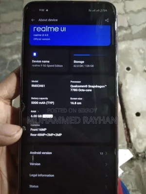 Realme 9 128 GB Silver