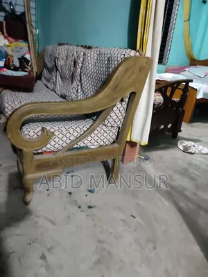 সেগুন কাঠের ৩ সিটার সোফা