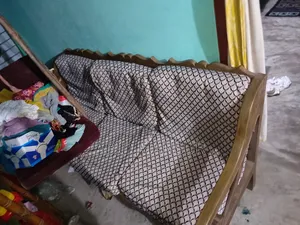 সেগুন কাঠের ৩ সিটার সোফা