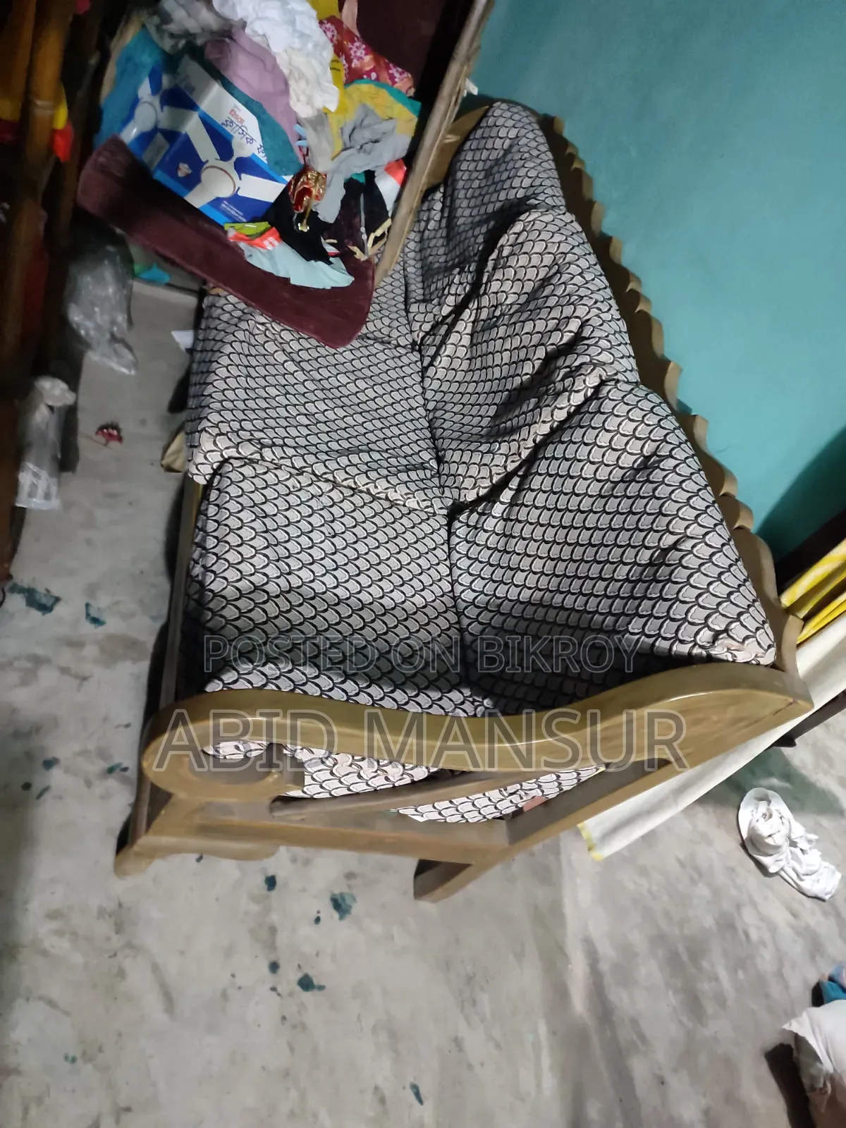সেগুন কাঠের ৩ সিটার সোফা