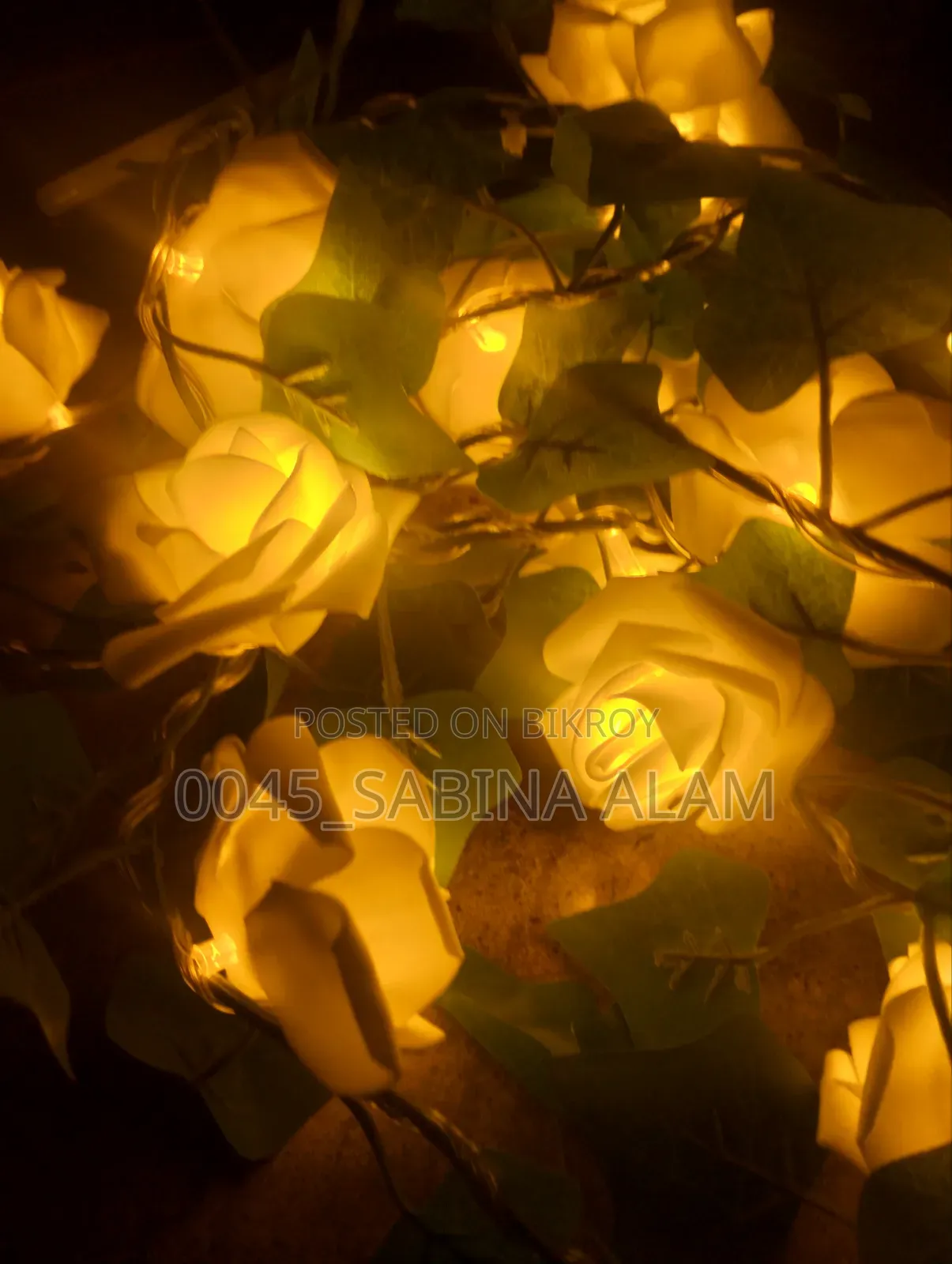 Rose Leaf String Light